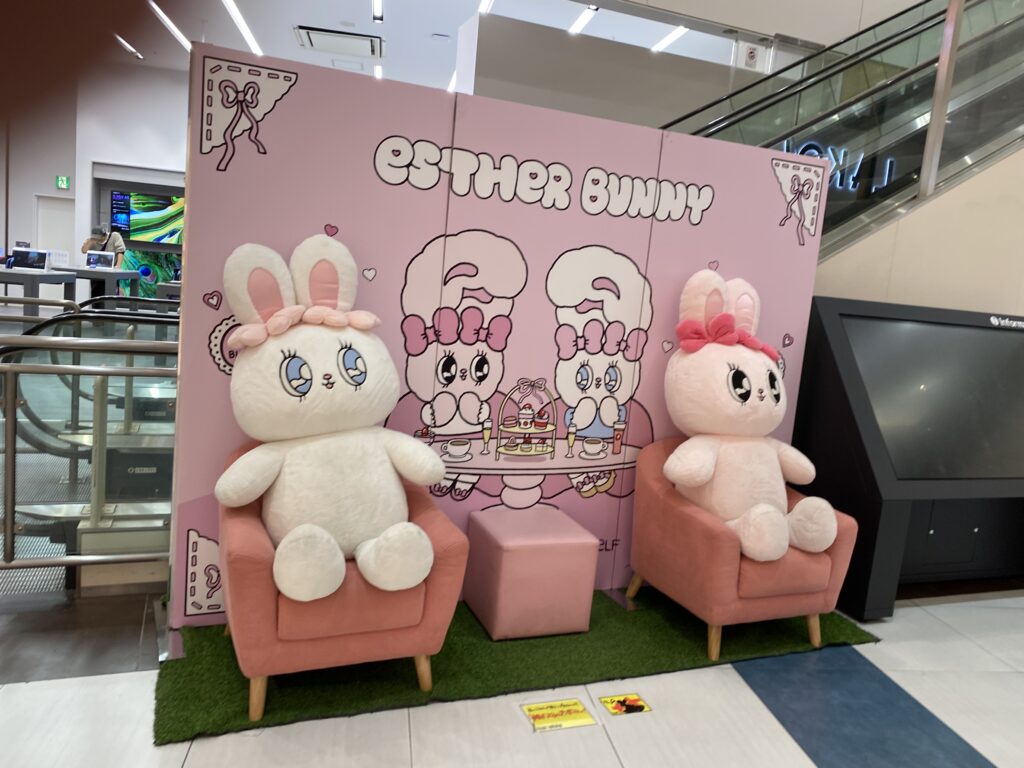 エスターバニー POP UP ストアフォトスポット